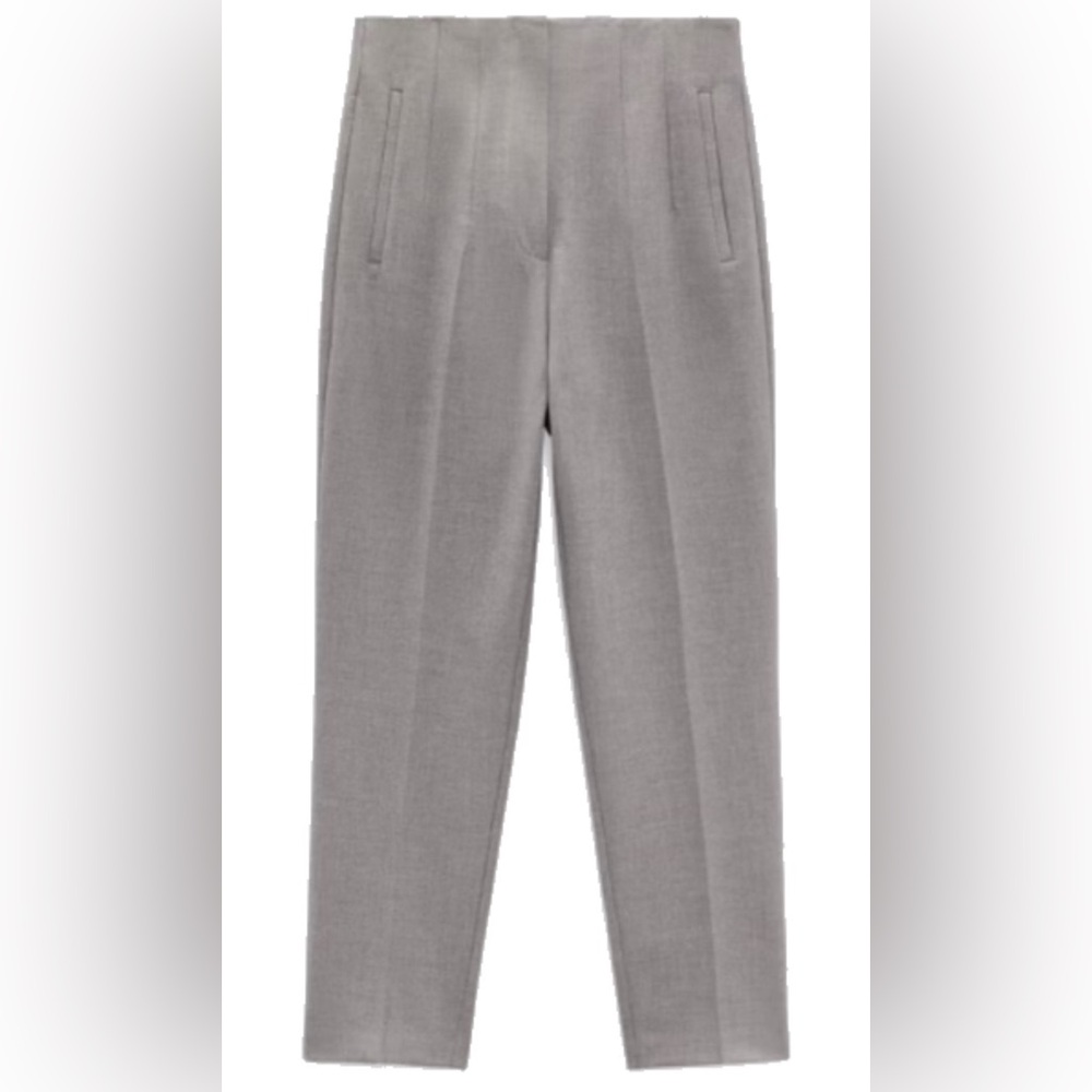 Zara High Waist Grey Women's Pants